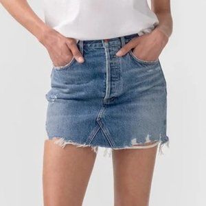 AGOLDE Quinn High Rise Denim Skirt - Ransom